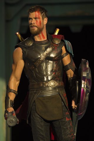 Photo tournage du film Thor 3 Ragnarok Chris Hemsworth