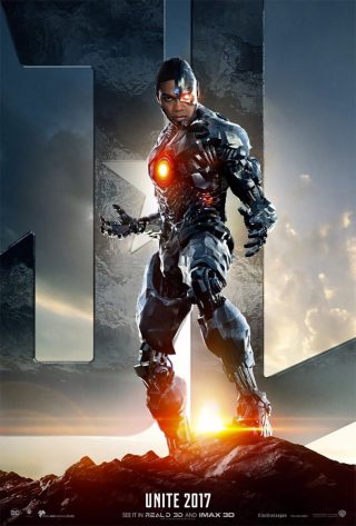 Affiche du film Justice League personnage Cyborg (version USA)