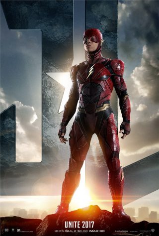 Affiche du film Justice League personnage Flash (version USA)