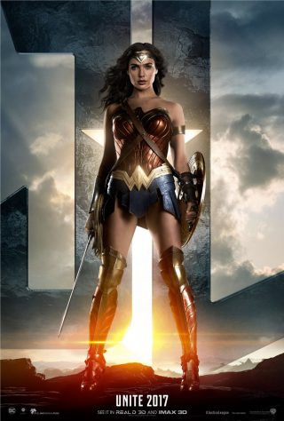 Affiche du film Justice League personnage Wonder Woman (version USA)